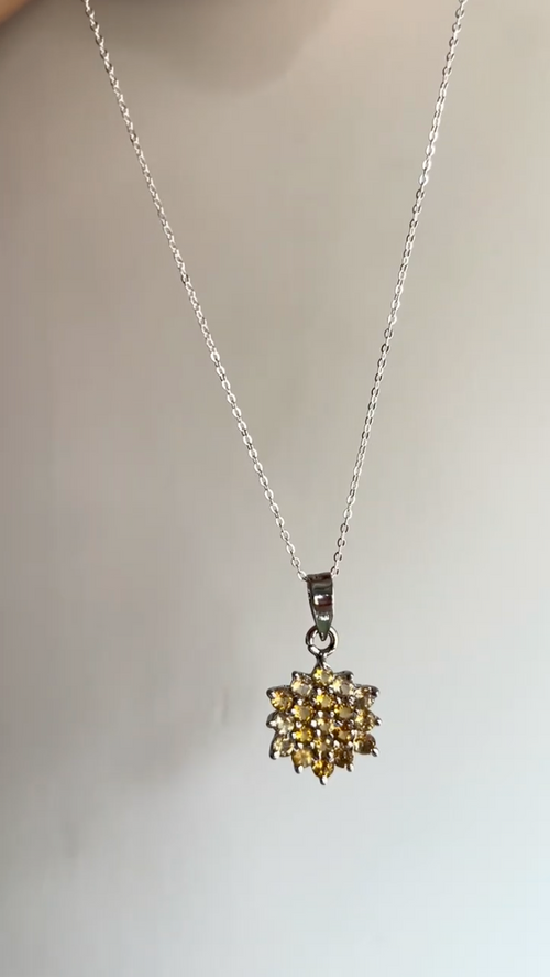 Citrine Starburst Necklace