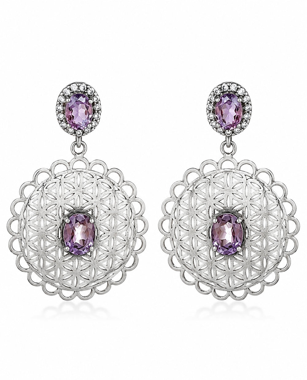Amara Amethyst Earrings