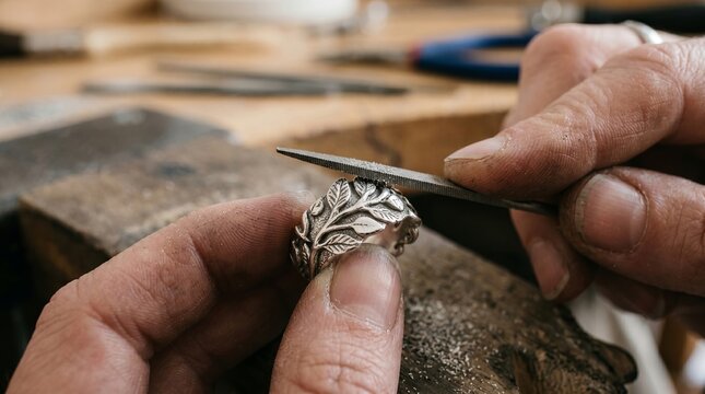 Filed and polished by hand